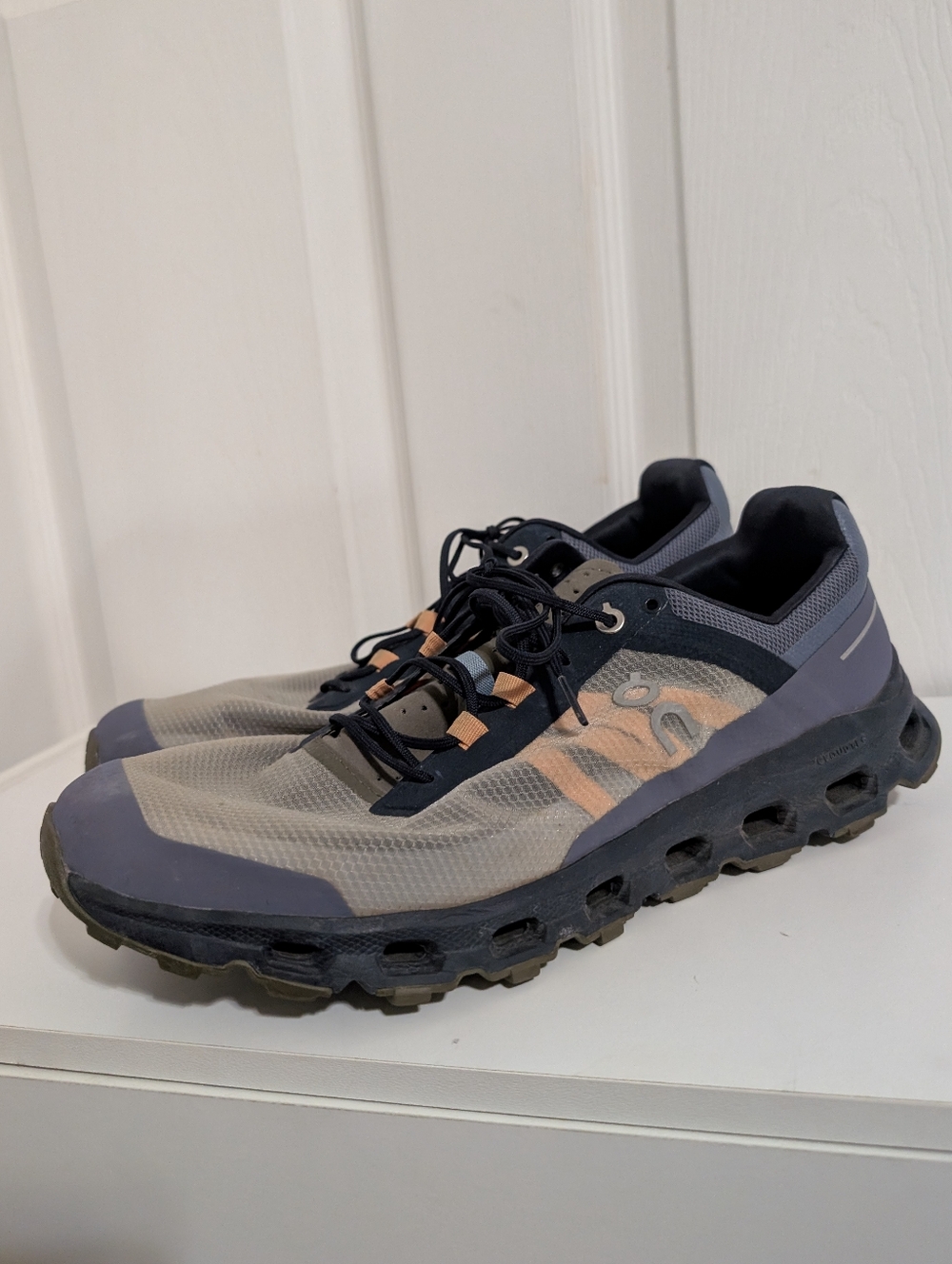 On Cloud Mens Sneakers Running Cloudvista Blue Green Midnight Olive Size 11